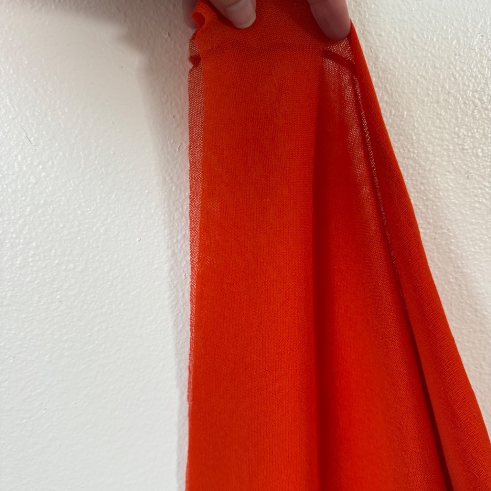 Jean Paul Gaultier Soleil Vintage RED Mesh Body-con Maxi Sleeveless Dress size S - Picture 7 of 12